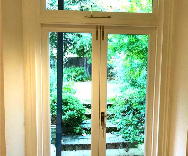 Traditional timber french doors