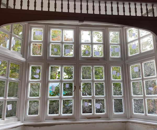 Timber bay windows